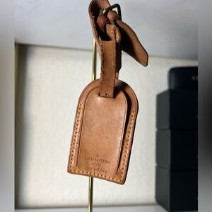 Authentic Vintage Louise Vuitton Luggage Tag & Poignet LV Hang Tag Louis